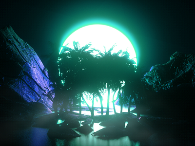 Dark Paradise 3d art 3dmodeling cgi cinema 4d illustration paradise