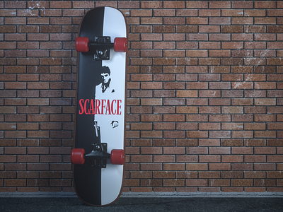 Push it to the Limit 3d art 3dmodeling cgi cinema 4d illustration motiondesigner octane octanerender scarface skate