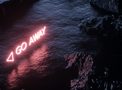 GO AWAY 3d art 3dmodeling cgi cinema 4d design illustration motiondesign motiondesigner octanerender