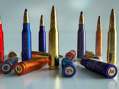 Magic Bullets 3d art 3dmodeling adobe branding cgi cinema 4d illustration redshift