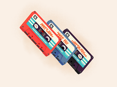 Mixtapes 3d 3d illustration b3d blender design illustration isometric lowpoly mixtape ui
