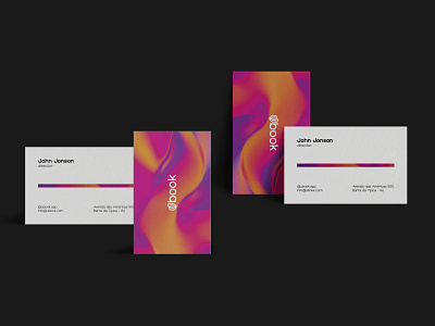 UBOOK-VISUAL IDENTITY app book branding business card chromatic clean composition creative design digital gradient liquid logotype marketing presentation visual identity web wordmark