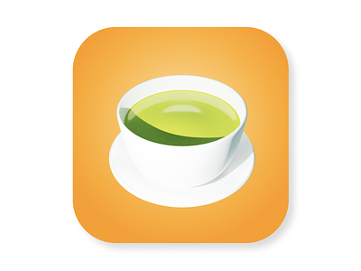 Green Tea Icon 3d 3d art blender blender3d icon icon app icon design illustration