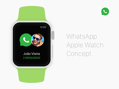 Concept: Apple Watch Whatsapp apple watch design sketch ui ux whatsapp