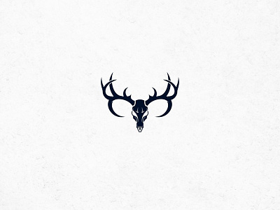 skull deer logo