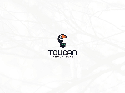 toucan innovation @jassenhaus animal bird logo branding charachter design icon idea identity illustration innovation lamp minimal modern playfull simple design unique design