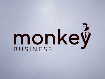 Monkey business logo concept adobe art artist brand concept illustrator logo logo design