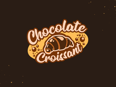Chocolate Croissant logo concept art brand branding illustration logo logo design logo maker vector