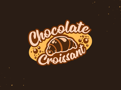 Chocolate Croissant logo concept