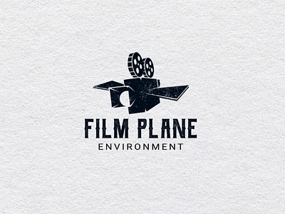 Film plane logo concept