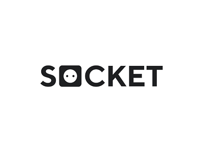 Socket logo concept brand branding brandmark icon illustrator logo logo design logotype vector wordmark