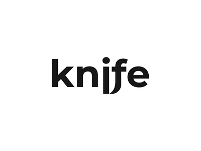 Knife logo concept