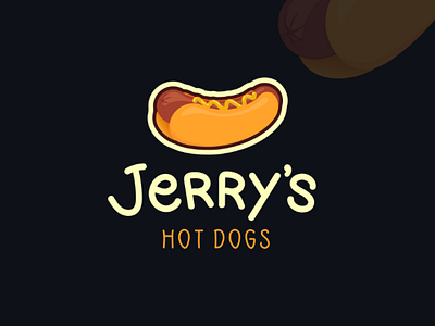 Jerry's Hot Dogs logo art artist brand brand identity creative logo logo design logo inspirations logo maker logotype vector