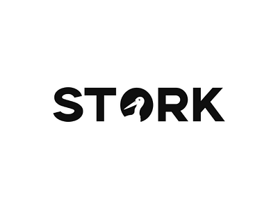 Stork logo concept