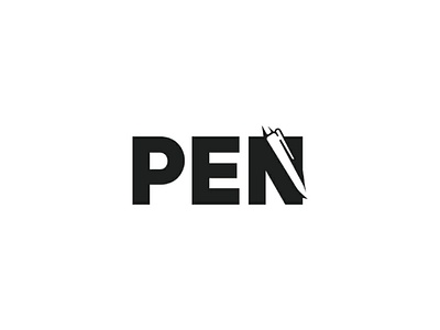 Pen logo concept art artist brandmark clean logo illustrator logo logo design logo maker logomark logotype vector