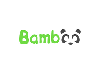 Panda logo "Bamboo" adobe art brand brand identity branding brandmark clean design flat graphic design icon illustration illustrator logo logo design logo maker logotype minimal typography vector