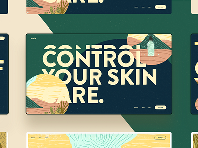 Skincare / Landing Page care illustration landing page portfolio product simple skin skincare ui ux webdesign