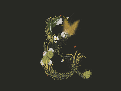& Beer - Illustration ampersand beer beer can design flowers forest illustration ladybug nature whimsical