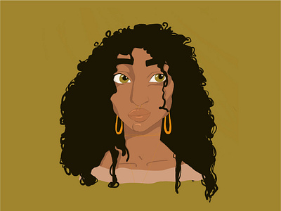 Lady Portrait - Illustration character character design design face female girl illustration lady portrait