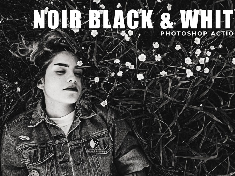 Noir Black White Photoshop Actions Free Download By