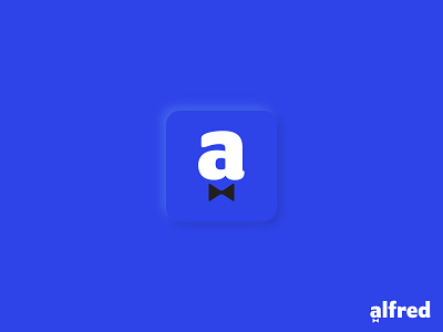 Alfred app assistant branding butler icon logo services typography web