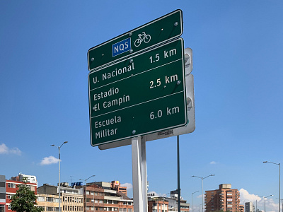 Sistema de Navegación Ciclista bogota cyclist pedestrian signage ux wayfinding