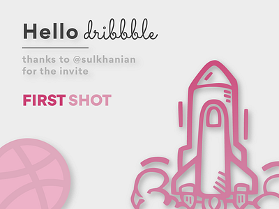 First Shot app branding design dribbble first shot flat hello dribbble icon illustration logo mobile ui ux vector web website welcome