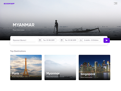 Travel Booking App app app design booking bookingapp dailyui design dribbble mobile travel ui ux web website