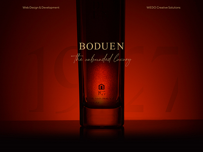 Boduen brandy branding design