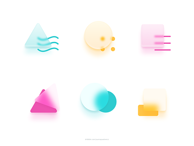 Glassmorphism explorations blur clean colorful concept design exploration frosted frosted glass glassmorphism icon icons interface minimal set sketch sketchapp ui uiux vector