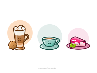 Coffee time! 2d affinity branding colorful concept cute design graphic design happy icon icons illustration illustrator ipad logo set ui vector
