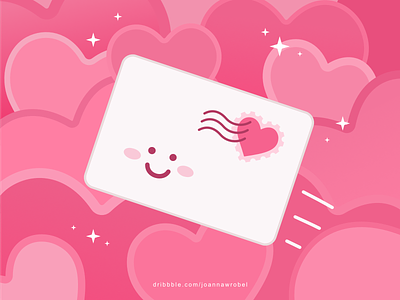 Will you be my Valentine? concept design envelope february fun happy heart illustration love mail minimal pink ui illustration valentines valentines day vector