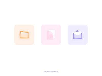 DailyUI 005 :: Glass App Icons