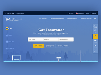 Insurance Website concept