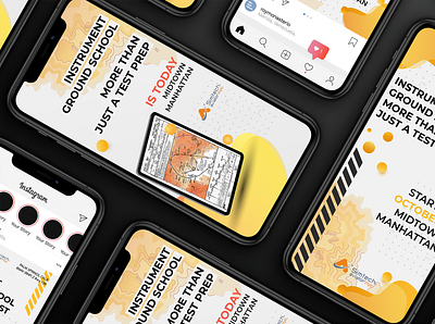 Simtech Stories upwork ads branding design instagram social media stories yellow