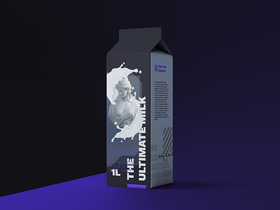 The Ultimate Milk branding design packaging vector