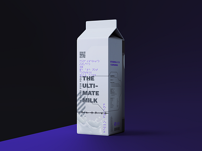 The Ultimate Milk branding design illustration packaging typography vector