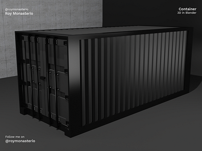 Container in 3D 3d