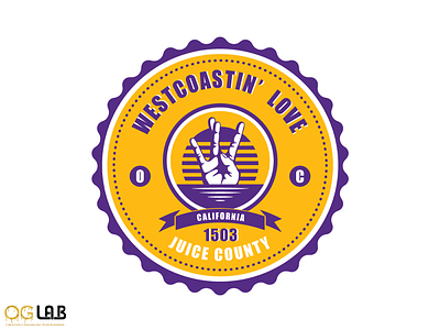 Retro West Coastin' Love adobe illustrator artwork california illustration lakers logo logo design oc retro westcoast westside