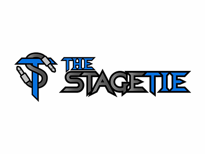 The Stage Tie Logo accessory protection brand cables logo logo design musical instrument accessory stage tie the stage tie