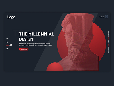 Stoicism banner design banners design millennial stoicism themillennialdesign webbanner webdesign website