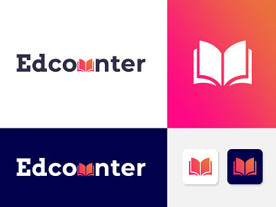 Edcounter Logo Design bold font branding design education logo logodesign tutor