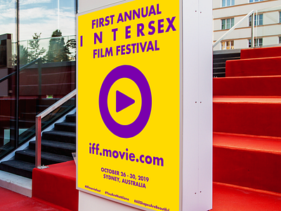 Poster For Intersex Film Festival branding design identity poster poster art typography