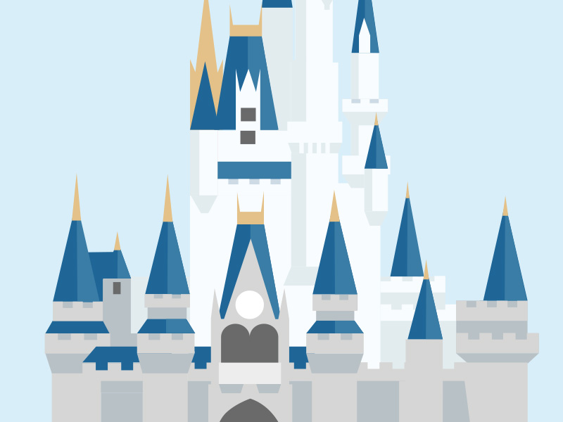 Cinderella's Castle by Rob Yeo on Dribbble