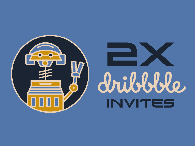 Two Dribbble Invites star wars invite dribbble