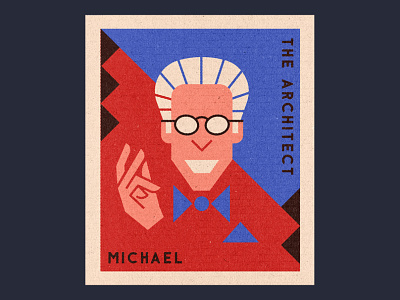 Michael design illustration matchbook the good place tv