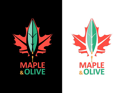 Maple And Olive ipad art logo logo design mock up photoshop procreate wacom