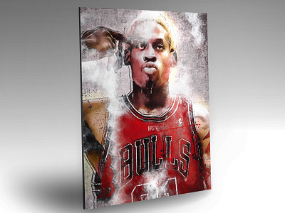 Rodman artwork design digital art illustration photomanipulation sports brand