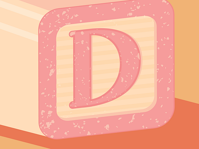 D 36 days of type design illustration vector