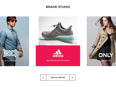 Brand Studio brand brand modules ecommerce website design module template design website design
